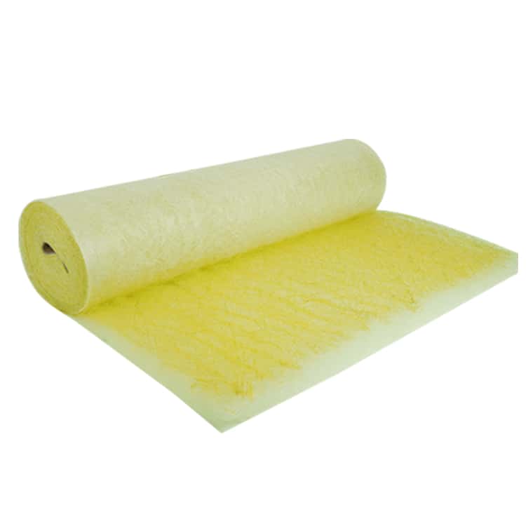 Clean-Link's paint booth floor fiberglass air filter media yellow color